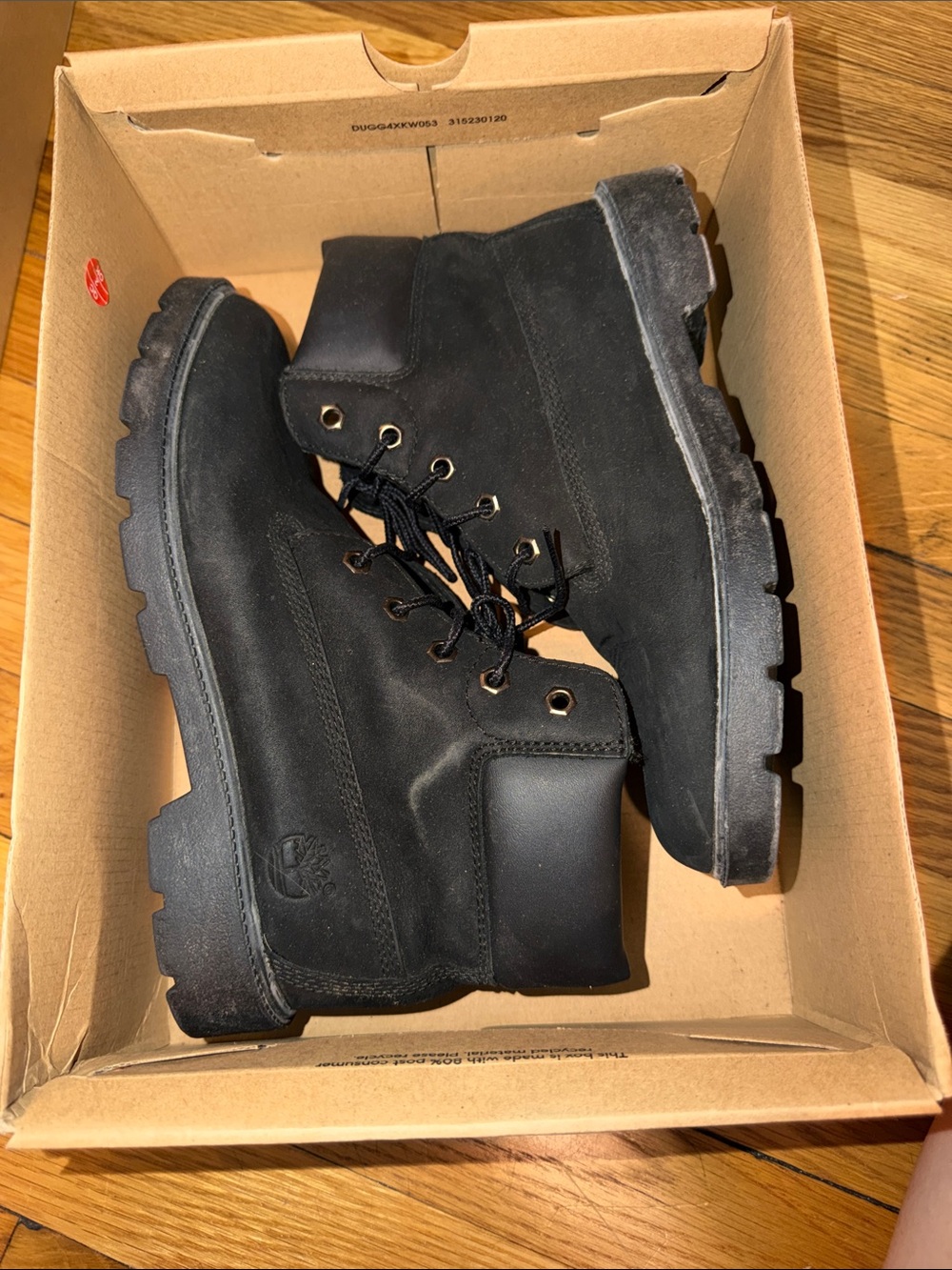 Timberland Black Men's Rugged Lace-Up Work Boots